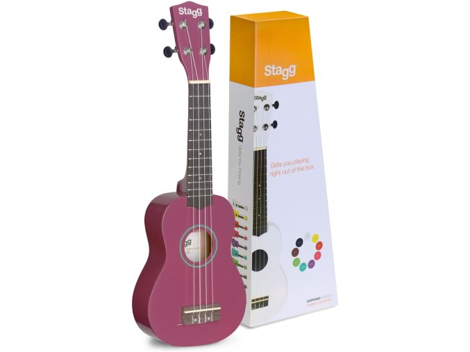 Stagg US VIOLET, sopránové ukulele, fialové