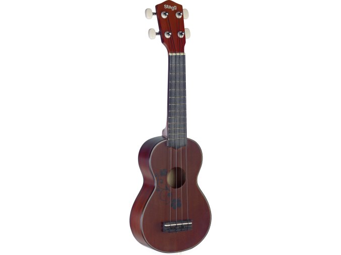 Stagg US20 Flower, sopránové ukulele s květinovým dekorem