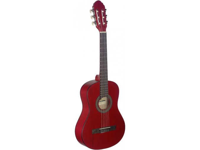 Stagg C410 M RED, klasická kytara 1/2, červená
