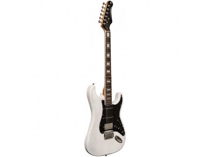 Stagg SES-60 WHB, elektrická kytara, bílá