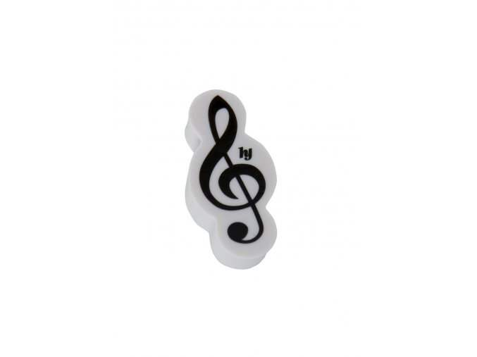 guma s motivem houslového klíče dárek pro muzikanty