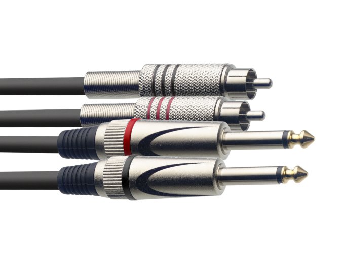 Stagg STC1,5PCM dvojitý propojovací kabel RCA-Jack