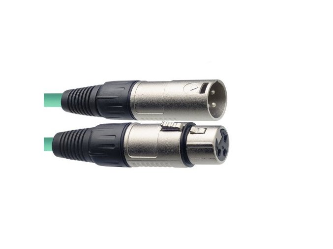 mikrofonní kabel 10m zelený