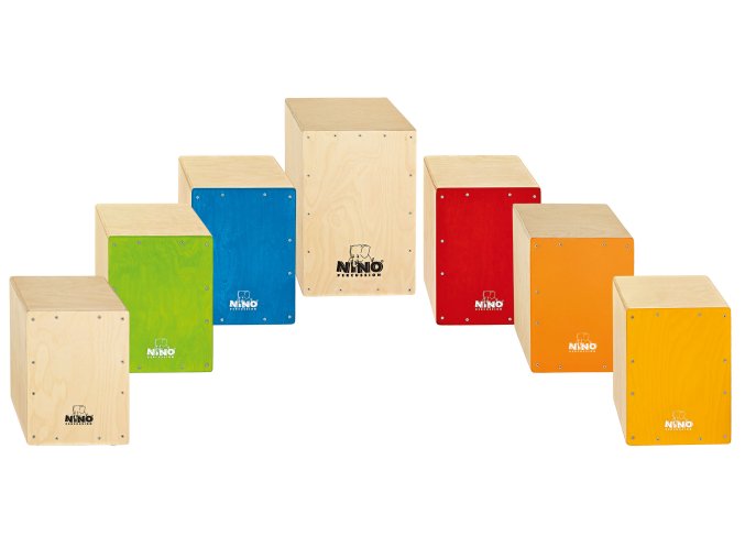 CAJON GROUP RHYTHM SET UP TO 7 PLAYERS NINO CLASSROOM SET
