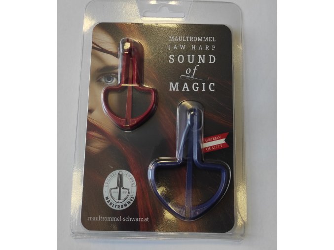 brumle schwarz 2ks blister 2maultrommeln silber rot