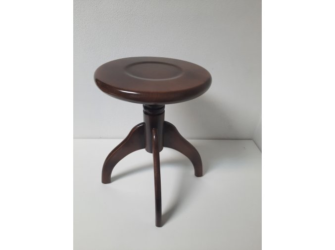 Stolička klavírní otočná hnědá