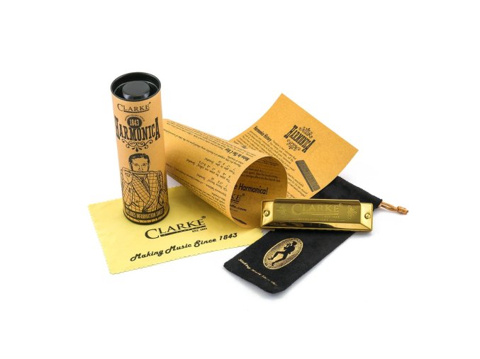 harmonica Clarke GOLD harmonika v tubě