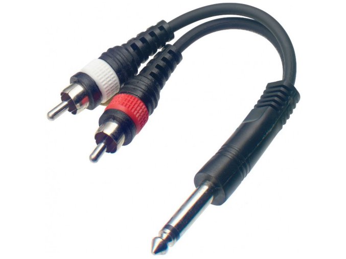 propojka 2x cinch jack 6.3 mono a