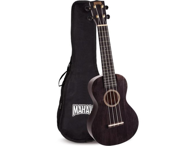 černé koncertní ukulele + obal zdarma