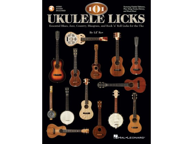 3200855 101 UKULELE LICKS publikace na ukulele Blues, jazz, country
