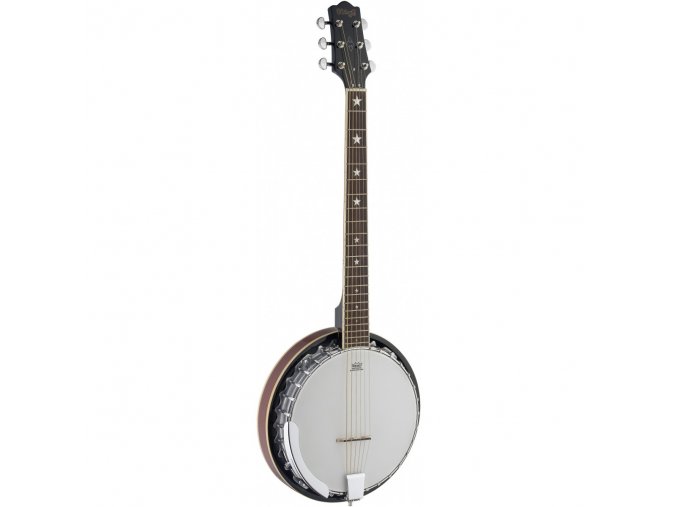 šestistrunné kytarové banjo STAGG kovoý odlitek