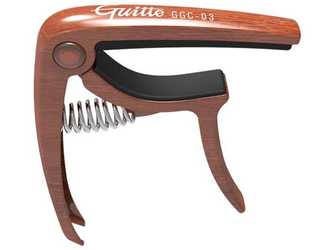 kapodastr imitace dřeva guitto ggc 03 metal capo wood