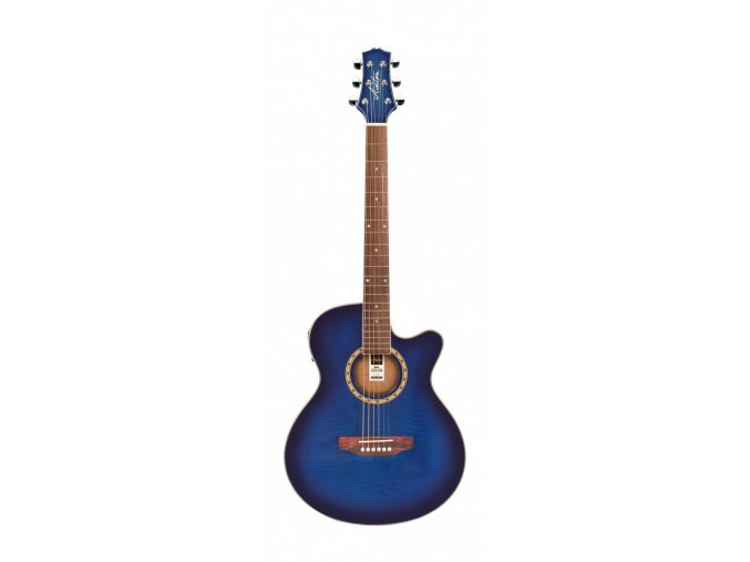 ashton sl29ceq tbb akustická kytara modrá ozvučená s vestavěnou ladičkou snímačem EQ