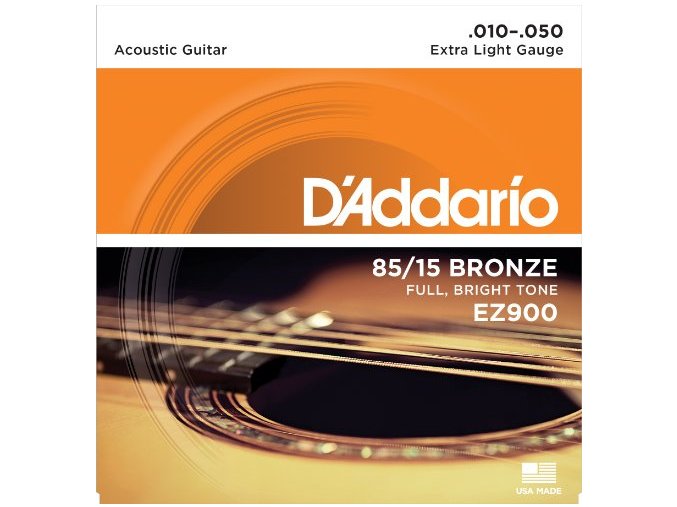 2100148 D'ADDARIO EZ900 struny kovové akustická kytara 010