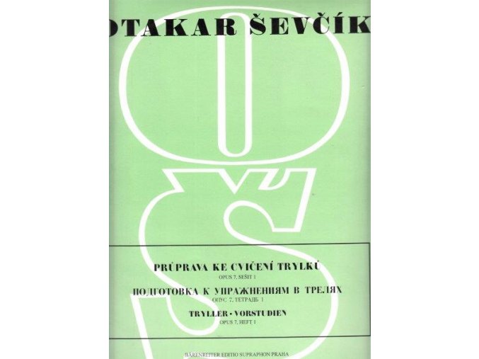 Ševčík - Průprava ke cvičení trylků op. 7, sešit 1