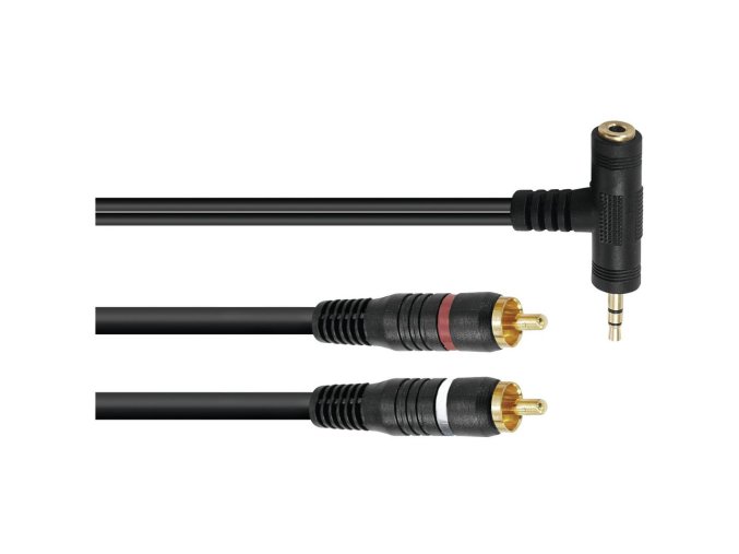 Kabel k propojení např. PC do zesilovače, nebo mixážního pultu. Telefonu s výstupem jack 3,5mm a aktivního reproboxu. 2x Cinch 1x stereo jack 3,5mm