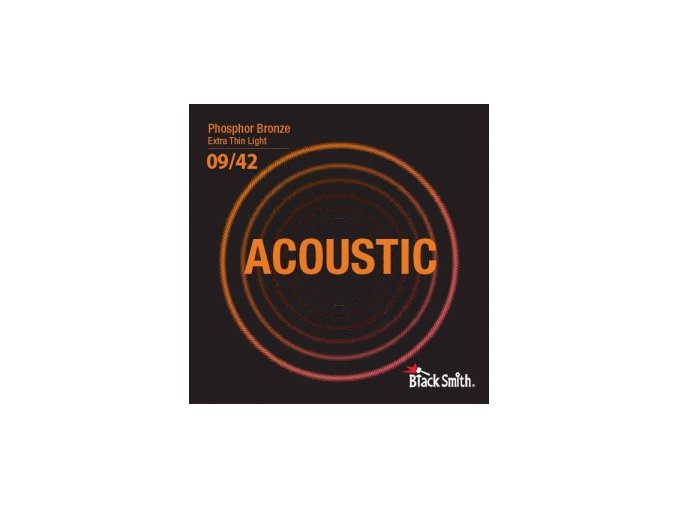 Black smith osfor-bronzové struny na akustickou kytaru s hexagonálním jádrem