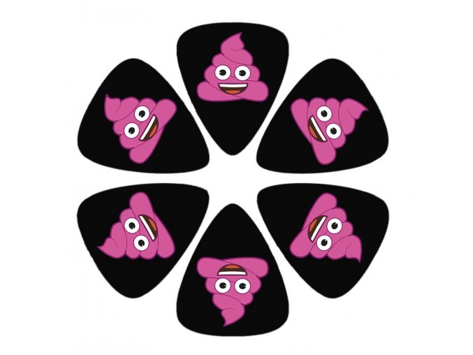 trsátko růžové hovínko perris leathers emoji picks iii pink poo