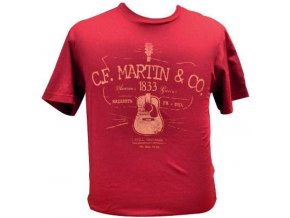 tričko s kytarou martin t shirt d28 guitar xl