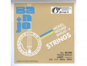 gorstrings 80.NI4 struny na tenorové čtyřstrunné banjo 009 030w sada strun