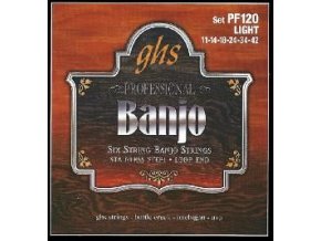šestistrunné banjo struny ghs pf 120