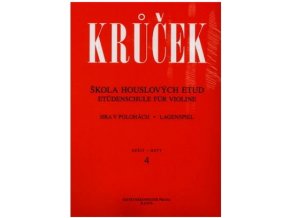 Krůček - Škola houslových etud II (sešit 3+ 4)