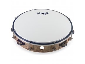 Stagg TAB-110P/WD, laditelná tamburína s blánou, 10"