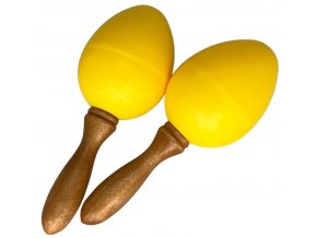 Stagg EGG-MA S/YW, pár vajíček, krátká rukojeť, žluté