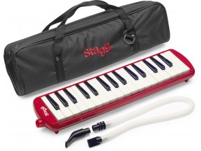 Stagg MELOSTA32 RD, klávesová harmonika, červená