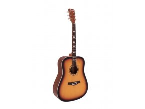 Dimavery STW-40, akustická kytara typu Dreadnought, sunburst