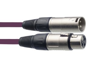 Stagg SMC10 CPP, mikrofonní kabel XLR/XLR, 10m, fialový