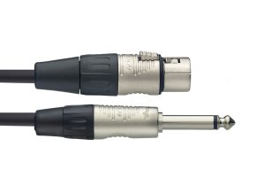 Stagg NMC10XPR, mikrofonní kabel XLR samice – Jack 6,3 mm mono samec, 10m