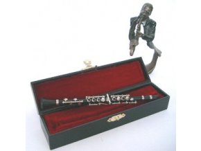 3400005 dárek pro muzikanta miniatura klarinet v kufříku