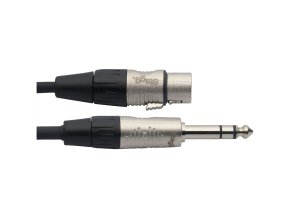 Stagg NAC1PSXFR Profesionální kabel, XLR samice/jack 6.3 stereo, 1m