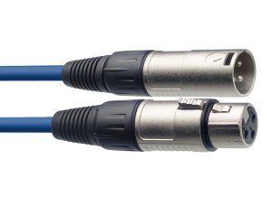 Stagg SMC3 CBL, mikrofonní kabel XLR/XLR, 3m, modrý