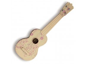 PASADENA WU 21F5 WH sopránové ukulele květiny