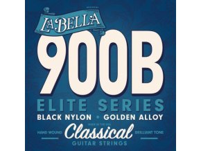 la bella 900 b nylonové struny pro klasickou kytaru černý nylon pozlacené hlazené vinutí