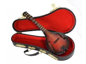 miniatura mandolíny v kufříku 14cm