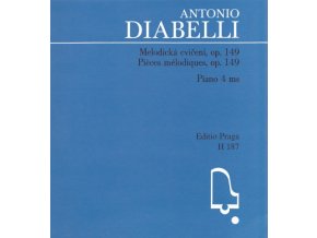 antonio diabelli melodická cvičení op.149 klavír pro čtyři ruce