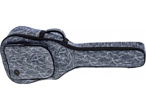 krásný džínový šedý obal se vzorem na klasickou kytaru ortega ogbcl blj 1