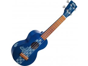 mahalo modré ukulele se vzorem a obalem