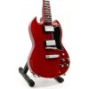 mini elektrická kytara dárek pro muzikanta ppt mk087 angus young acdc gibson sg red