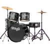 Stagg TIM122B BK, kompletní bicí sada, černá