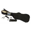 Dimavery ST-203, elektrická kytara levoruká, černá