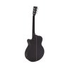 Dimavery AW-400, elektroakustická kytara typu Folk, černá