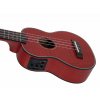 Dimavery UK-100, elektroakustické sopránové ukulele, červené