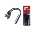 redukce 2x cinch-jack 6,3 stereo