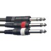 Stagg SYC3/PS2P E, kabel stereo JACK/2x JACK, 3m