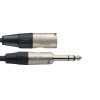 Stagg NAC3PSXMR, propojovací kabel XLR samec - Jack 6,3 mm stereo zástrčka