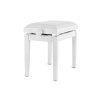 GEWA DELUXE stolička ke klavíru - bílý mat/bílý sedák